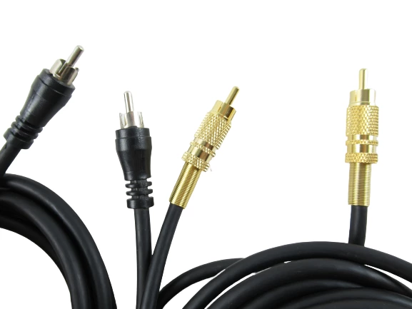 Lot of 2 RG-59U Coaxial Cables for Audio Video Connections, Good Condition