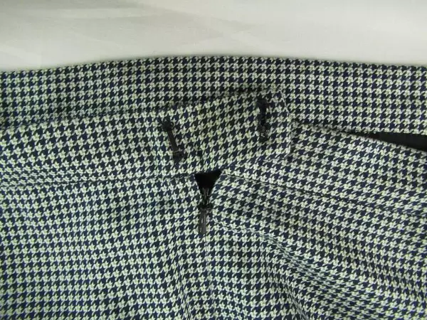 Women's Size 12 Houndstooth Pencil Skirt - Navy Blue, White & Green