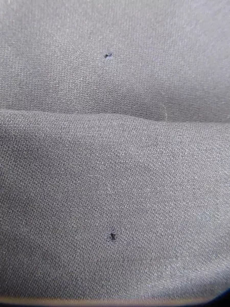 Faconnable Women's Size 12 Navy Wool Pencil Skirt Back Vent Pleats, Good Cond.