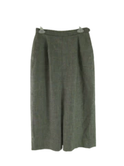 Vintage Nordstrom Women's Size 10 Black White Red Plaid Midi Skirt