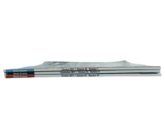 Lot of 3 Model Aviation Magazines 2017 Vol 43 Issues 1, 9 & 10