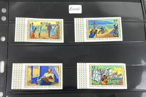 Lot of 11 Mint Never Hinged Burundi Stamps 1960s-70s Anniversary FVF