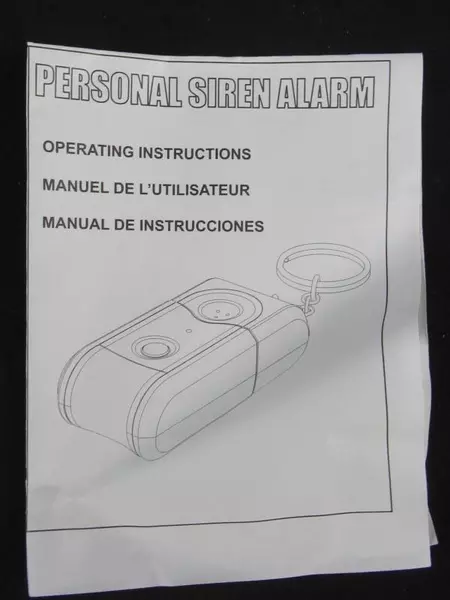 JWN T06 Panic Alarm Keychain Self Defense Safe Sound Personal Flashlight 102352