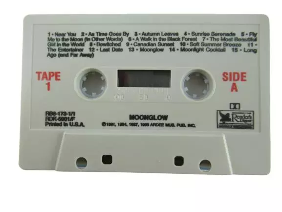 Vintage Moonglow Cassette - Romantic Piano & Orchestra, Reader's Digest 1988