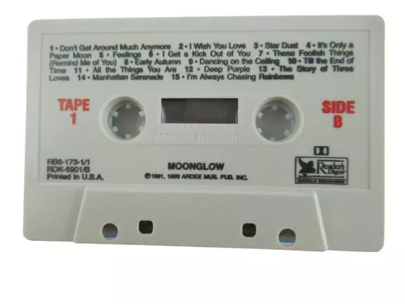 Vintage Moonglow Cassette - Romantic Piano & Orchestra, Reader's Digest 1988