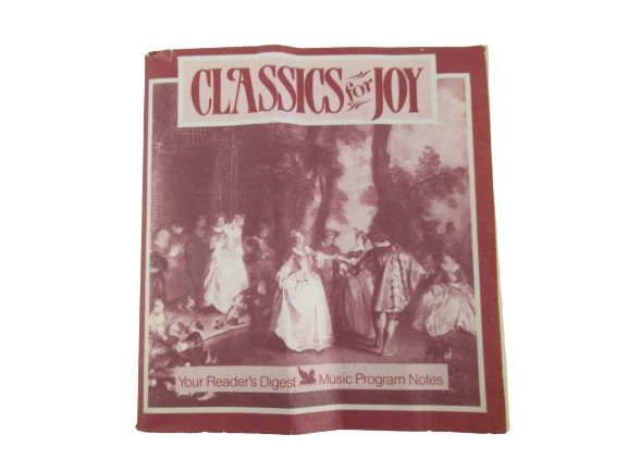 Vintage Reader's Digest "Classics for Joy" Music Program Notes Booklet 1989