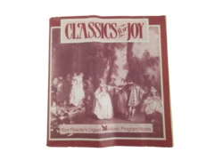 Vintage Reader's Digest "Classics for Joy" Music Program Notes Booklet 1989