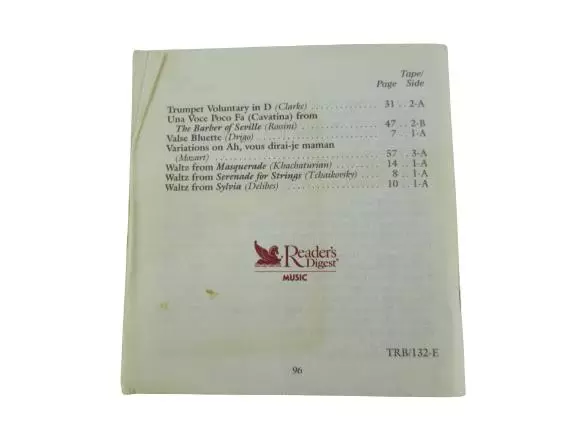 Vintage Reader's Digest "Classics for Joy" Music Program Notes Booklet 1989