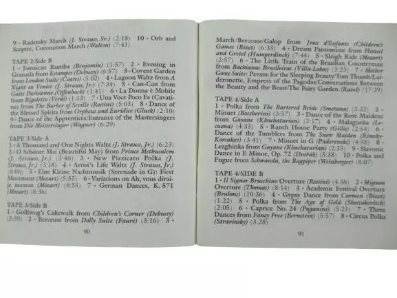 Vintage Reader's Digest "Classics for Joy" Music Program Notes Booklet 1989