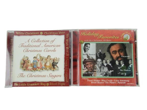 Lot of 2 Christmas Music CDs - Holiday Favorites & Traditional Carols