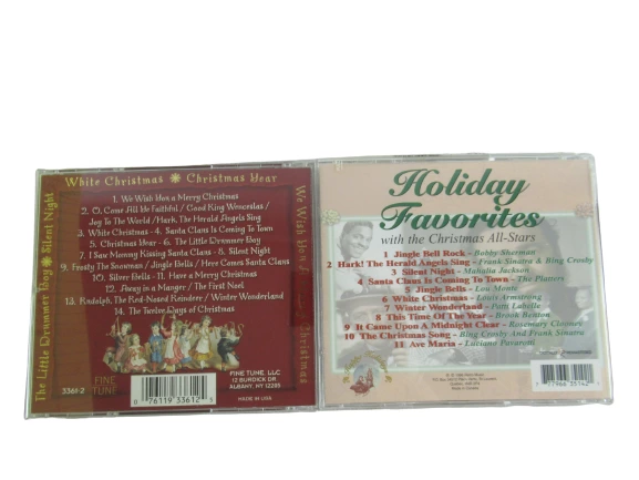 Lot of 2 Christmas Music CDs - Holiday Favorites & Traditional Carols