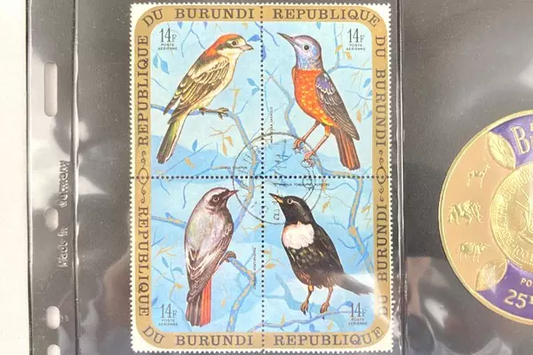 Lot of 9 Vintage 1965-66 Burundi Stamps MNH VF JFK Rwagasore Coin Stamp