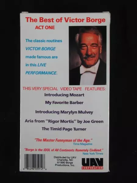 1990 The Best Of Victor Borge VHS Comedy Live Performance, As Seen On TV