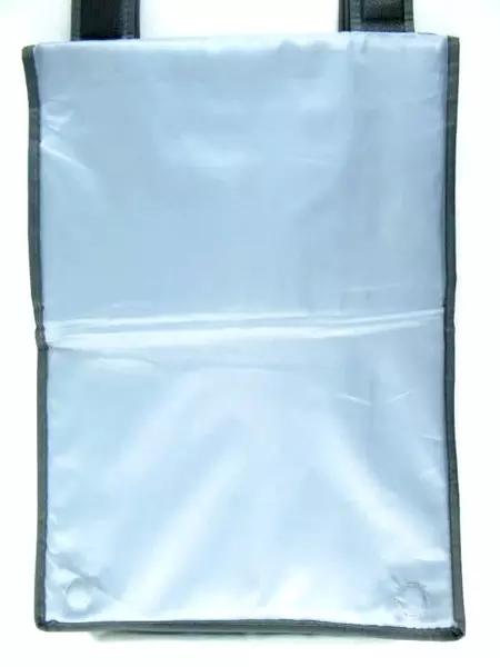 Lot of 2 Gray Canvas Closet Organizers with Straps & Pockets - Pre-owned