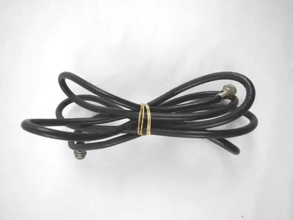Lot of 5 Black Coaxial Cables Networking Connectors Untested As-Is
