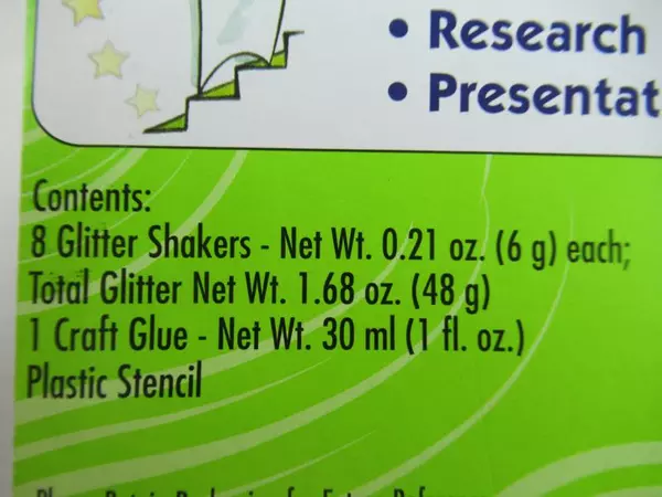 ArtSkills Glitter Shakers Poster Kit With Stencils & Glue Sealed Package