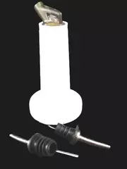 Lot of 3 Wine Liquor Bottle Dispenser Tops - Barware Gadgets, Good Condition