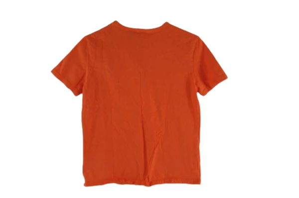 The Body Co Women's Orange Crop Top Shirt Size Small Short Sleeve Cotton