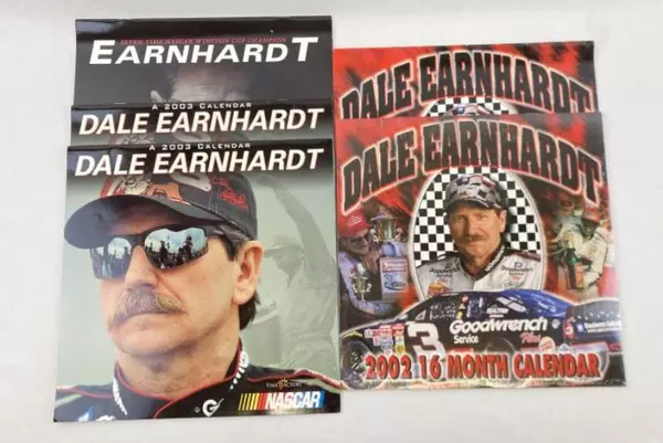 Lot of 5 Dale Earnhardt 2002-2004 Calendars - NASCAR Collectible
