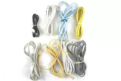 Lot of 8 Ethernet Cables CAT5 & Various Lengths Pre-Owned Networking