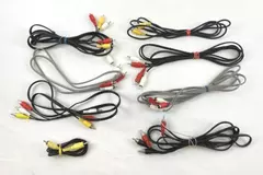 Lot of 10 RCA Audio Cables - Auxiliary & Composite, Untested As-Is