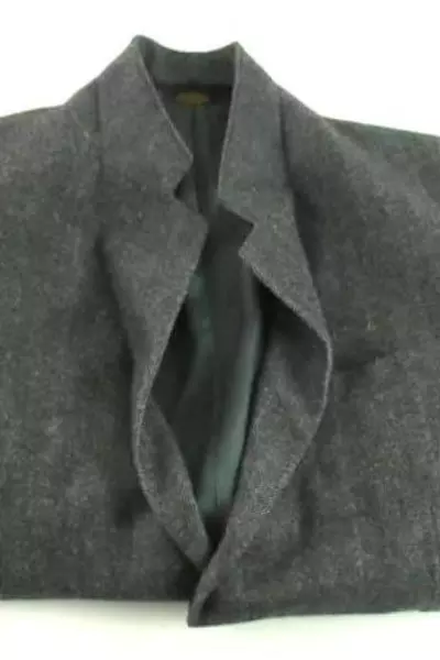 John Peel Men's Suit Jacket 42L Dark Gray Herringbone, Classic Fit