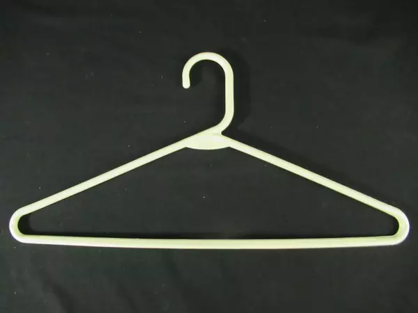 Lot of 29 Standard Size Gray White Plastic Hangers for Shirts & Pants