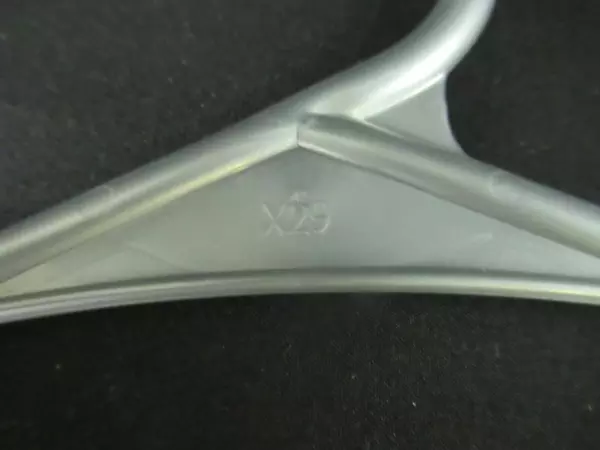 Lot of 29 Standard Size Gray White Plastic Hangers for Shirts & Pants