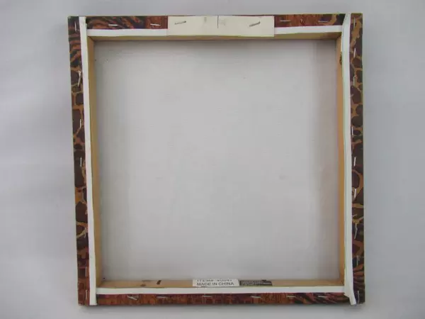 Giraffe World Map Canvas Art Print Safari Animal Décor 12x12 Inches