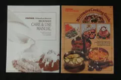 Lot of 2 Vintage Tappan Microwave Cooking Guides & Care Booklets
