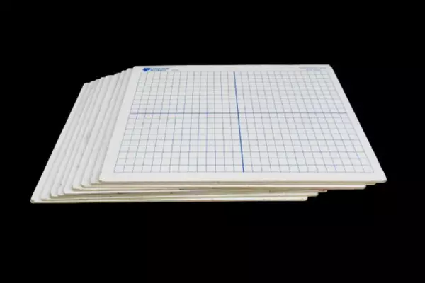Lot of 9 Classroom Products Centimeter Grid X Y Axis White Board 39161