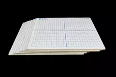 Lot of 9 Classroom Products Centimeter Grid X Y Axis White Board 39161