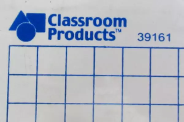 Lot of 9 Classroom Products Centimeter Grid X Y Axis White Board 39161