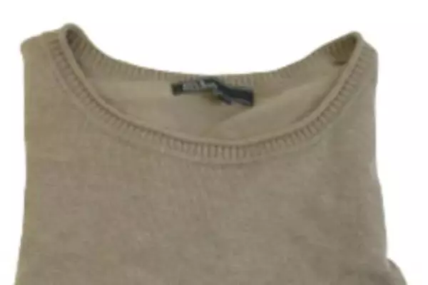 89th & Madison Women's Small Beige White Short Sleeve Sweater Top NWT