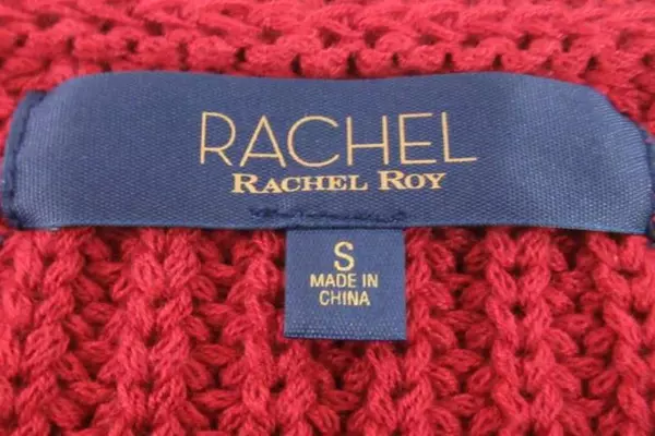 Rachel Roy Women's NWT Cable Knit Cut Out Sweater Size S October Redwood