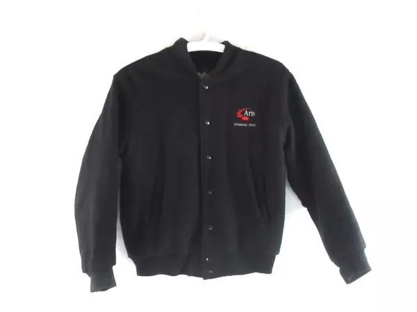 Vintage Auburn Sportswear Black Jacket Aris Windows 2000 Men's Medium
