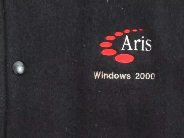 Vintage Auburn Sportswear Black Jacket Aris Windows 2000 Men's Medium