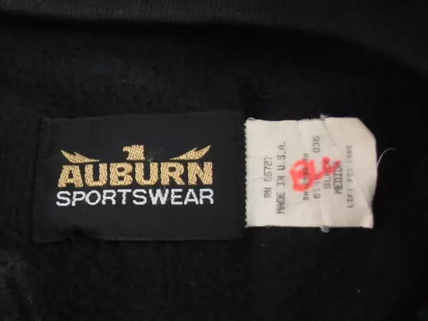 Vintage Auburn Sportswear Black Jacket Aris Windows 2000 Men's Medium