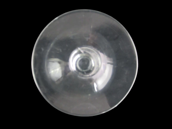 Lot of 3 Clear Crystal Wine Glasses 7.5" Tall Goblets 