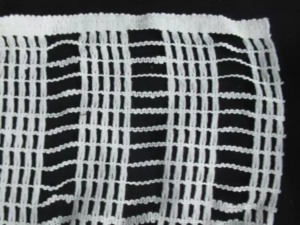 Lot of 3 White Woven Fabric Curtain Remnants for DIY Craft Projects