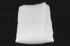 Lot of Sheer Stripe White Curtain Fabric Remnant 100% Polyester 216" Crafts