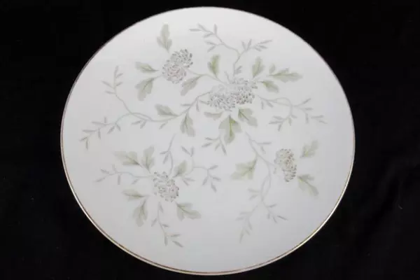 Vintage Noritake Janice 5814 Dinner Plates Japan Gray Gold Floral Replacement