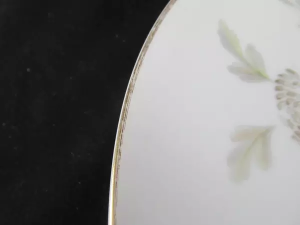 Vintage Noritake Janice 5814 Dinner Plates Japan Gray Gold Floral Replacement