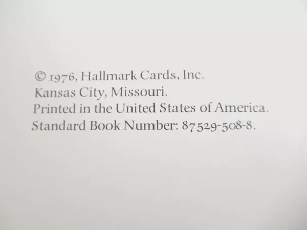 1976 Hallmark Vintage Hardcover Book "Please Don't Promise Me Forever"