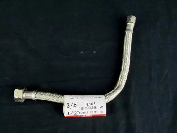 Fluidmaster B1F12 12" Faucet Connector 3/8" x 1/2" Stainless Steel