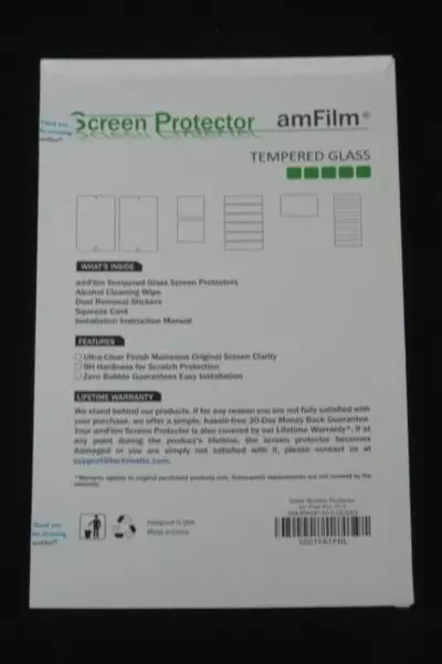 amFilm Tempered Glass Screen Protector for iPad Pro 10.5" - Ultra Clear