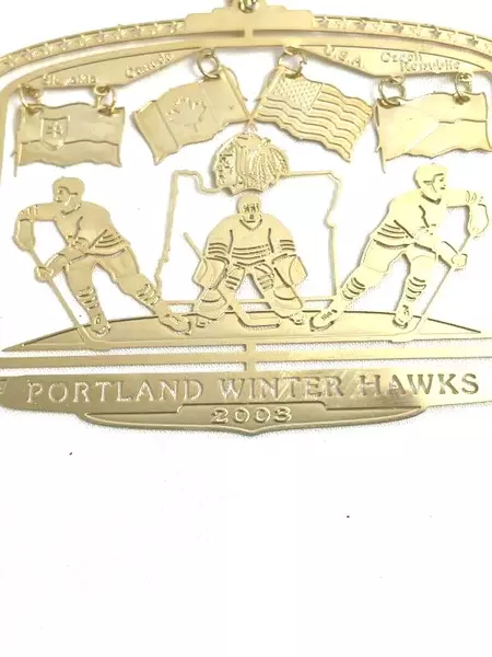 Portland Winterhawks 2003 Christmas Ornament - Hockey Fans Collectible