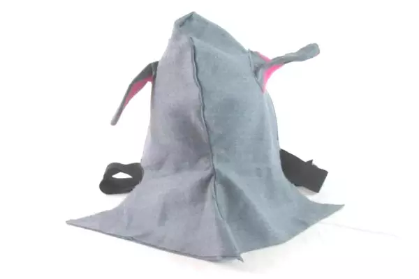 Handmade Gray Elephant Hat with Pink Ears - Unique Costume Accessory