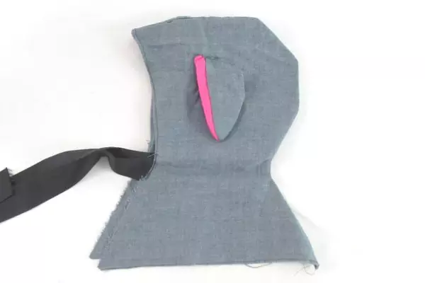 Handmade Gray Elephant Hat with Pink Ears - Unique Costume Accessory