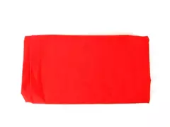 Red Polyester Blend Tablecloth 84"x58" Rectangular Good Condition